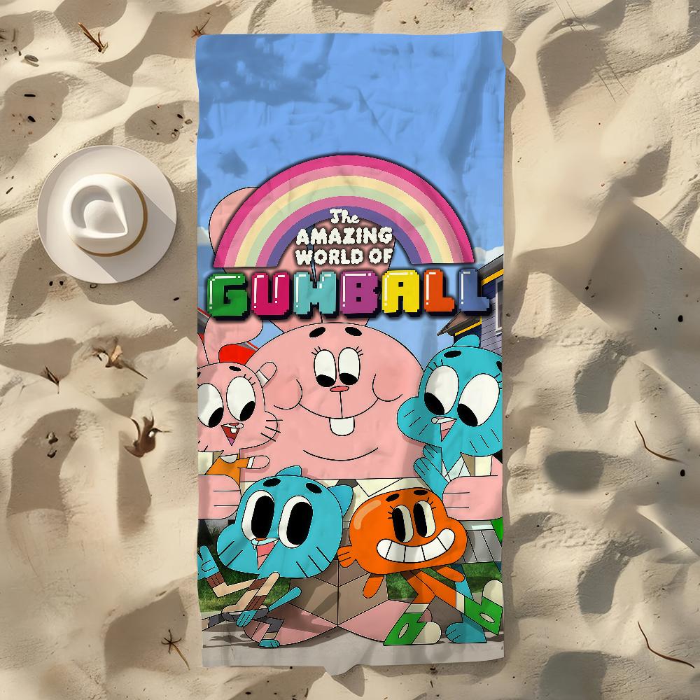 Handtuch Strandtuch Übergröße Schnelltrocknend Saugfähig G-gumball lustig Weich Schwimm W-Welt der Strandtücher A-Erstaunlich für Männer Frauen