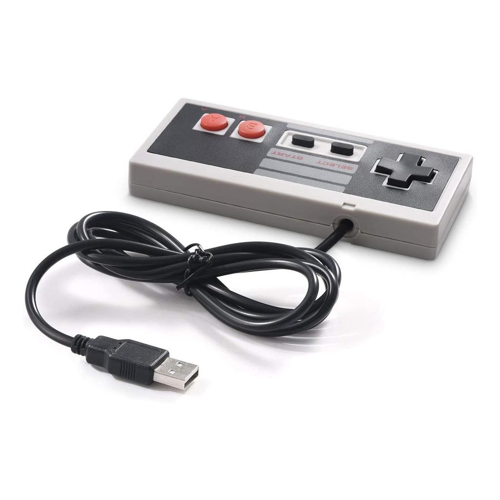 YOIQI USB Wired for NES Games 2 Pack PC USB Controller Retro Gamepad Joystick Raspberry Pi Gamepad Controller for Windows PC Mac Linux RetroPie NES
