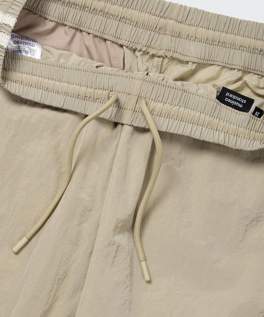MUSINSA STANDARD WOMAN Women'S Nylon Wide Lace Track Pants [Light Beige]