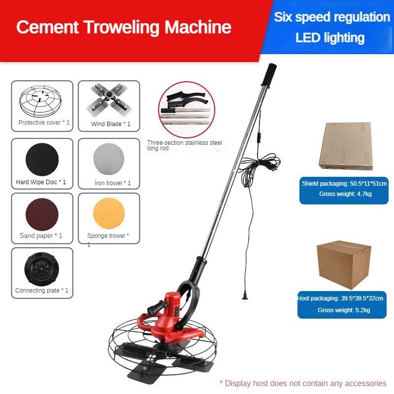High Power Electric Plastering Machine Cement Concrete Troweling Machine  Multi Functional  Road Surface Finishing Equipment
