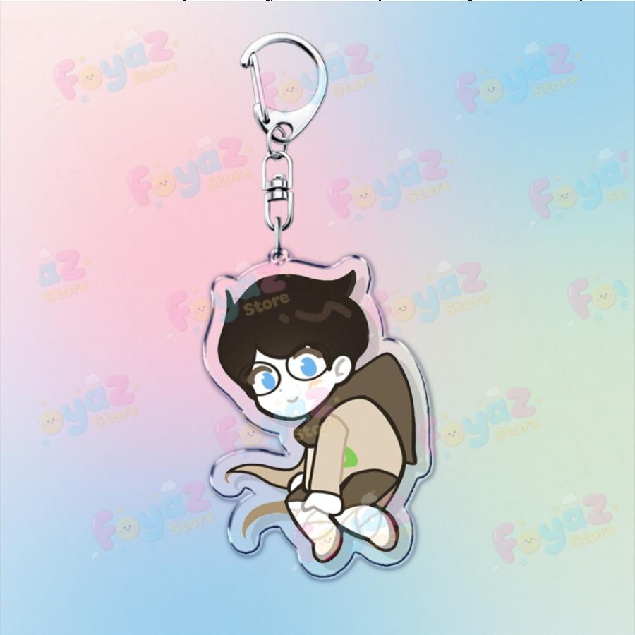 Cartoon Homestuck Keychain Accessories Bag Charms Dave Strider John Egbert Karkat Gamer Keyrings Jewelry Fans Freinds Gift