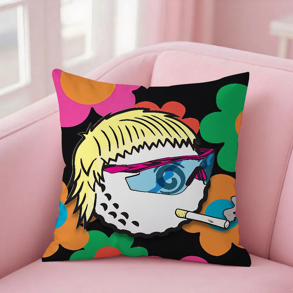 M-Malbones G-Golfs Pillow Case Square Double-Sided Printing Sofa Cushion Cover Bedroom Bedside Pillowcover