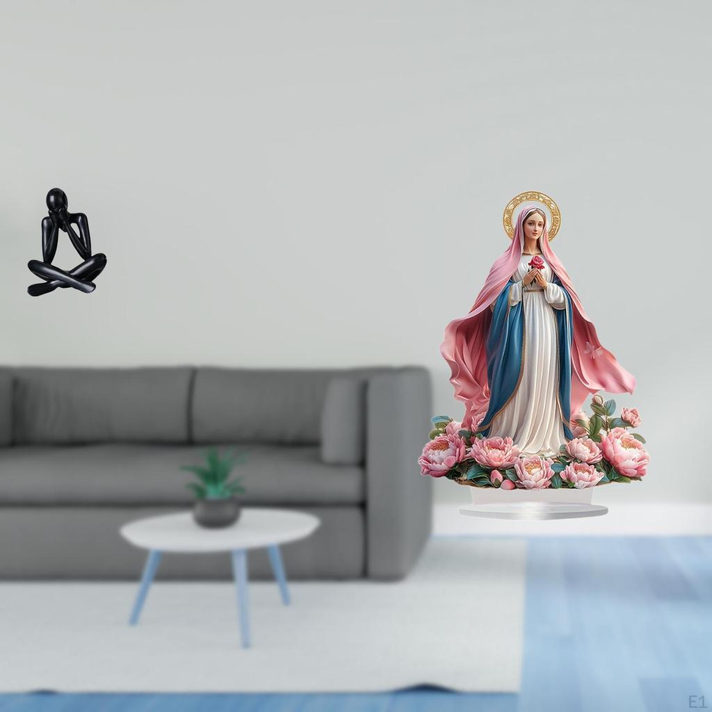 Modern Abstract Figure Sculpture Acrylic Freestanding Decorative Collectible Table Ornament for