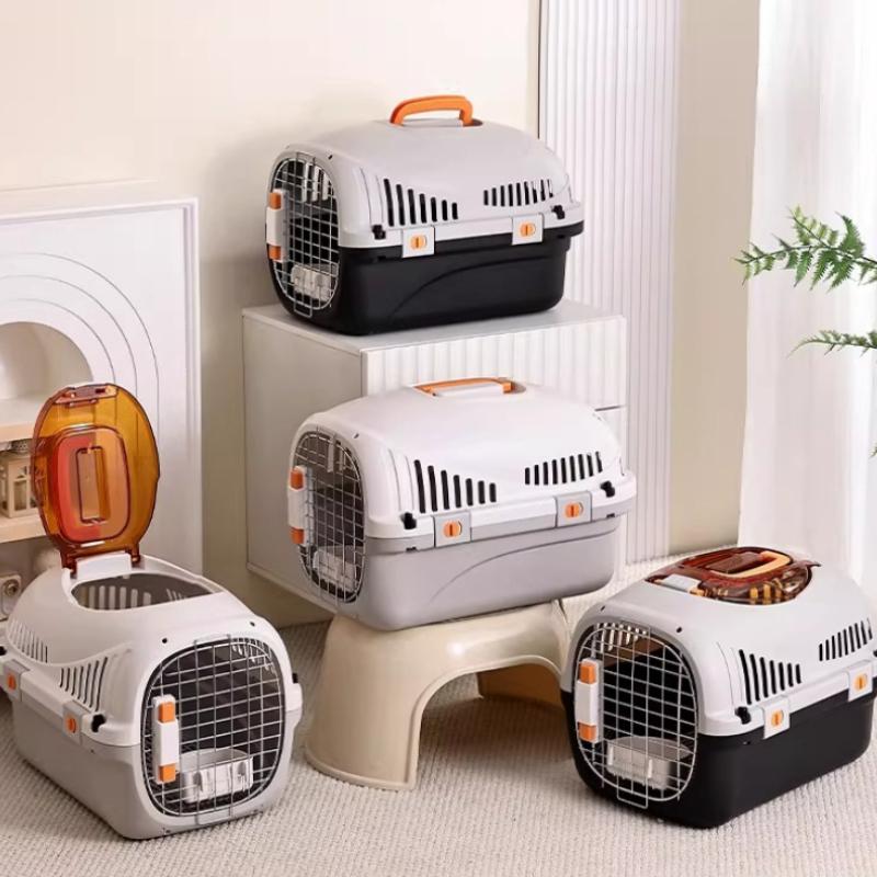 Pet Carrier with Top Skylight Portable Dog Crate Anti-Stress Soft Sided Cat Bag Breathable Perfect for Traveling/Hiking/Camping