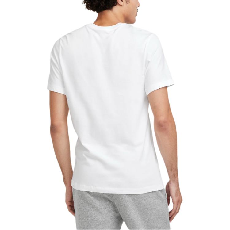 Nike Sportswear Logo Comfortable Crew Neck Short Sleeve T-Shirt Men Tops White FZ7962-100