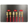 50Pcs with Transparent Insulating Sleeves Spade Terminals Female/Male Crimp Terminals