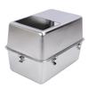 Enclosed Metal Cat Litter Box with Lid Scoop Large Capacity Prevent Splashing Top Entry Stainless Steel Cat Toilet For