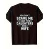 European Sizes  Trendy Men'S Short-Sleeve T-Shirt Featuring a Humorous Family Quote, Designed with Digital Prints