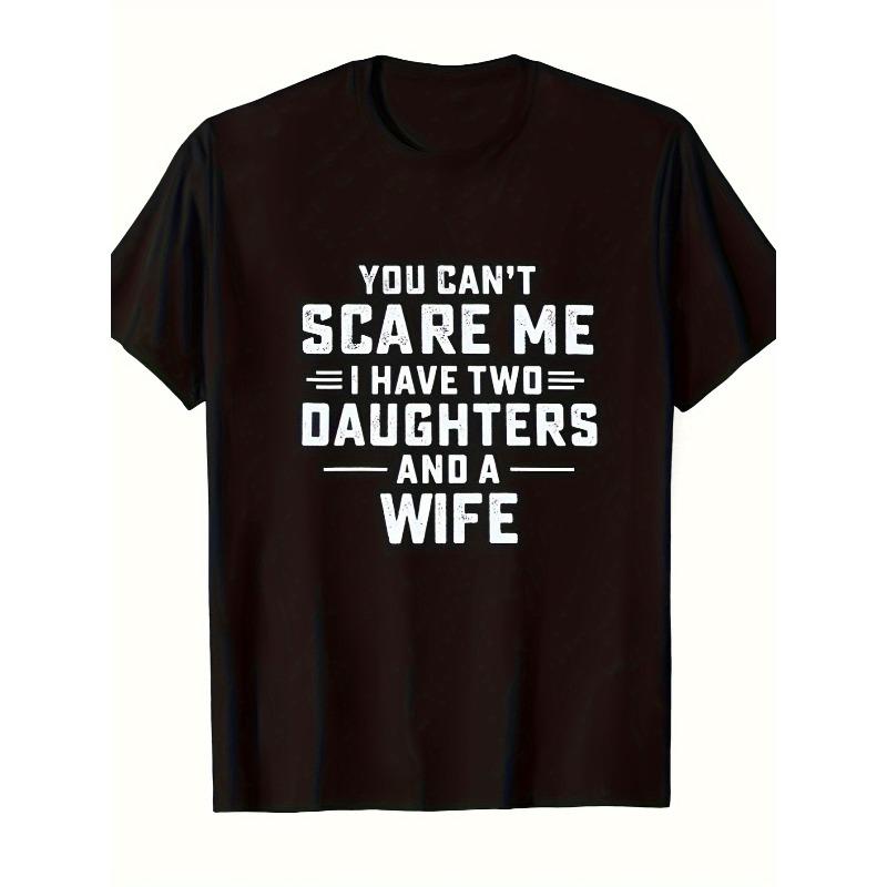 European Sizes  Trendy Men'S Short-Sleeve T-Shirt Featuring a Humorous Family Quote, Designed with Digital Prints