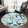1PC Cranes Flowers Non-Slip Floor Round carpet, Office, family, bedroom, Large Area Rug Indoor Rugs,  Durable Polyester-L0405