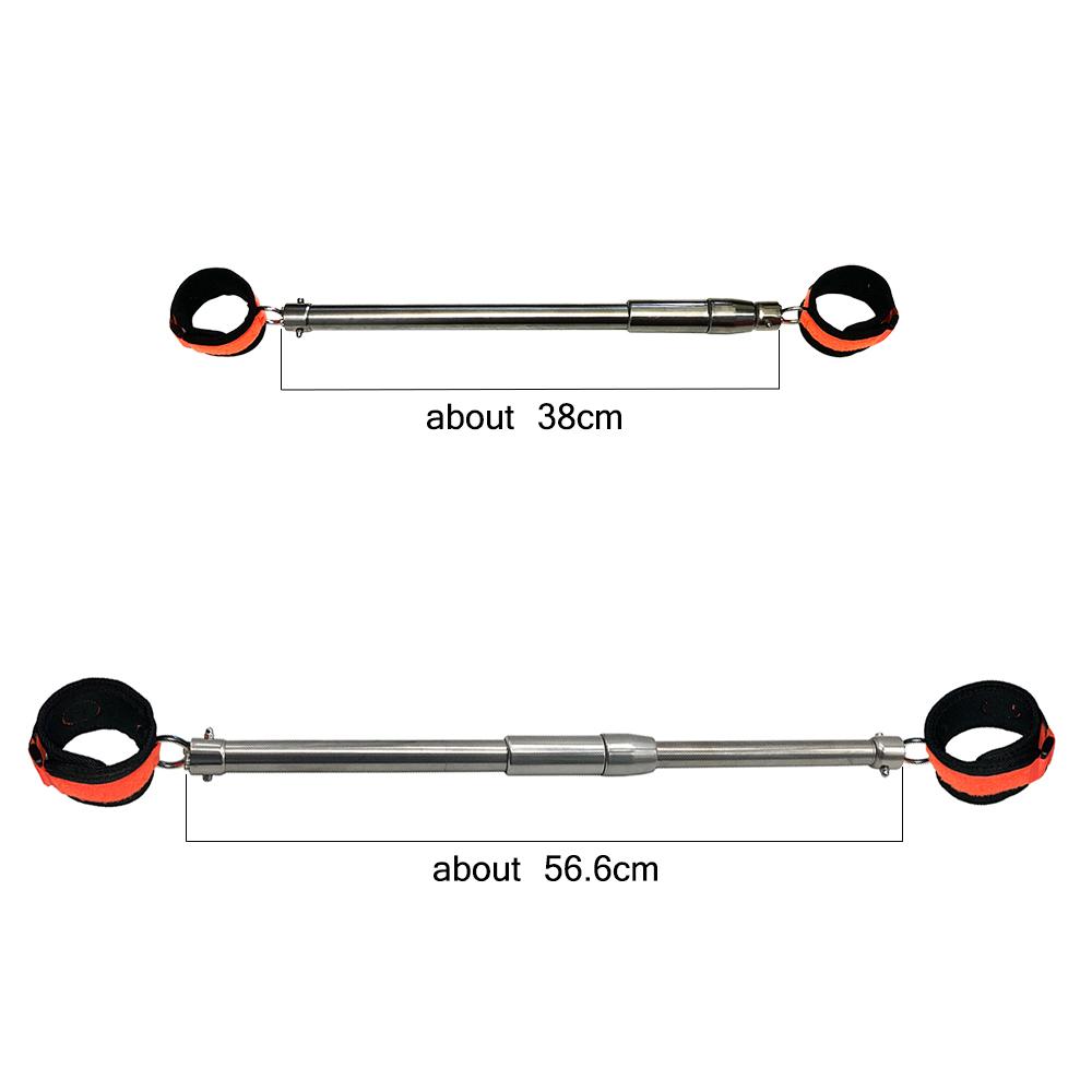 Stainless Steel Open Leg Rod for Sex Slave Cosplay Anklecuff Open Leg Restraint BDSM Bondage Adjustable Sex Toy
