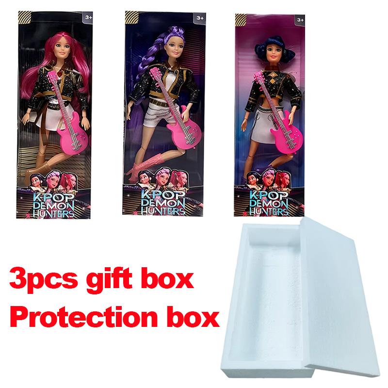 Bestseller K-Pop Dämonenjäger 30cm Vinylpuppe - Überraschungs-Geburtstagsgeschenk für Mädchen (Rumi/Mira/Zoe)