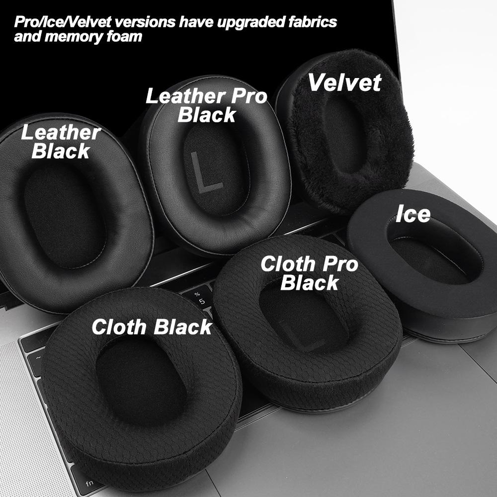 Earpads for Baseus GH02 White Earphone Pads Gaming Wireless Replacement Headphones Earmuffs Mesh Cloth Memory Covers Sponge