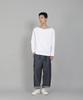 Seinteukeulu Plain Boat Neck 16S Cotton Long Sleeve T-Shirt Pbl-890 White