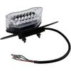 Anki HappiGo 12V 16 LEDs Luz de Freio Traseira Running Light Universal para Motocicleta Seta Lanterna de Placa (Cobertura Clara)
