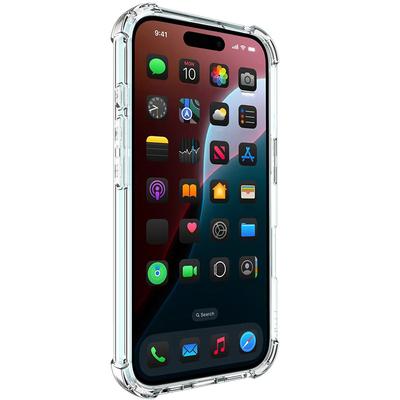 IMAK For iPhone 16 Clear Case Compatible with MagSafe Shockproof PC+TPU Phone Cover