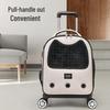 Portable Large Capacity Breathable Pet Trolley Backpack for Cats and Dogs - Lightweight, Double Shoulder Design