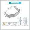 1 Paar Reparaturkit für Türscharnierbolzenbuchsen für die Vordertür für Chevrolet Silverado Suburban Avalanche Tahoe für GMC Sierra Yukon für Cadillac 6038457 Vorne Links
