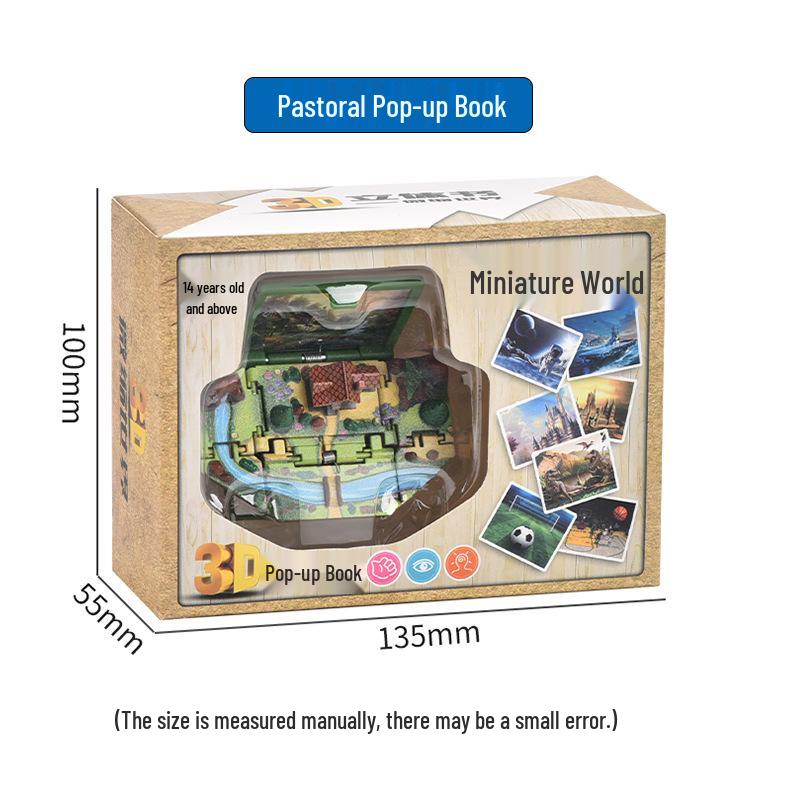 3D Dinosaur & Space Astronaut Pop-Up Keychain Book: Educational, Creative Decompression Toy