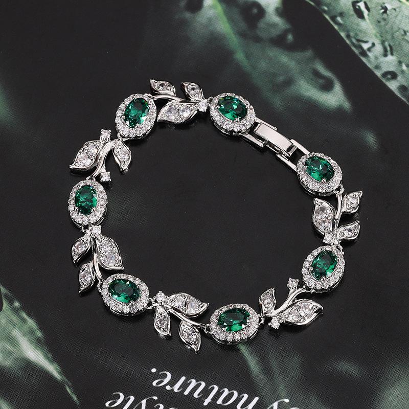 Schmuck Retro Simulation Korund Premium Voll Diamant Armband Armband Schmuck Weiblich Hauptstein 5 * 7