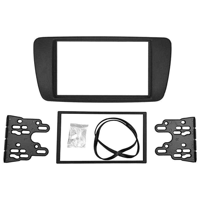 Double 2 Din Audio Fascia for Seat Ibiza 2008-2015 Radio GPS Stereo CD Player Panel Dash Mount Installation DVD Trim Kit Frame