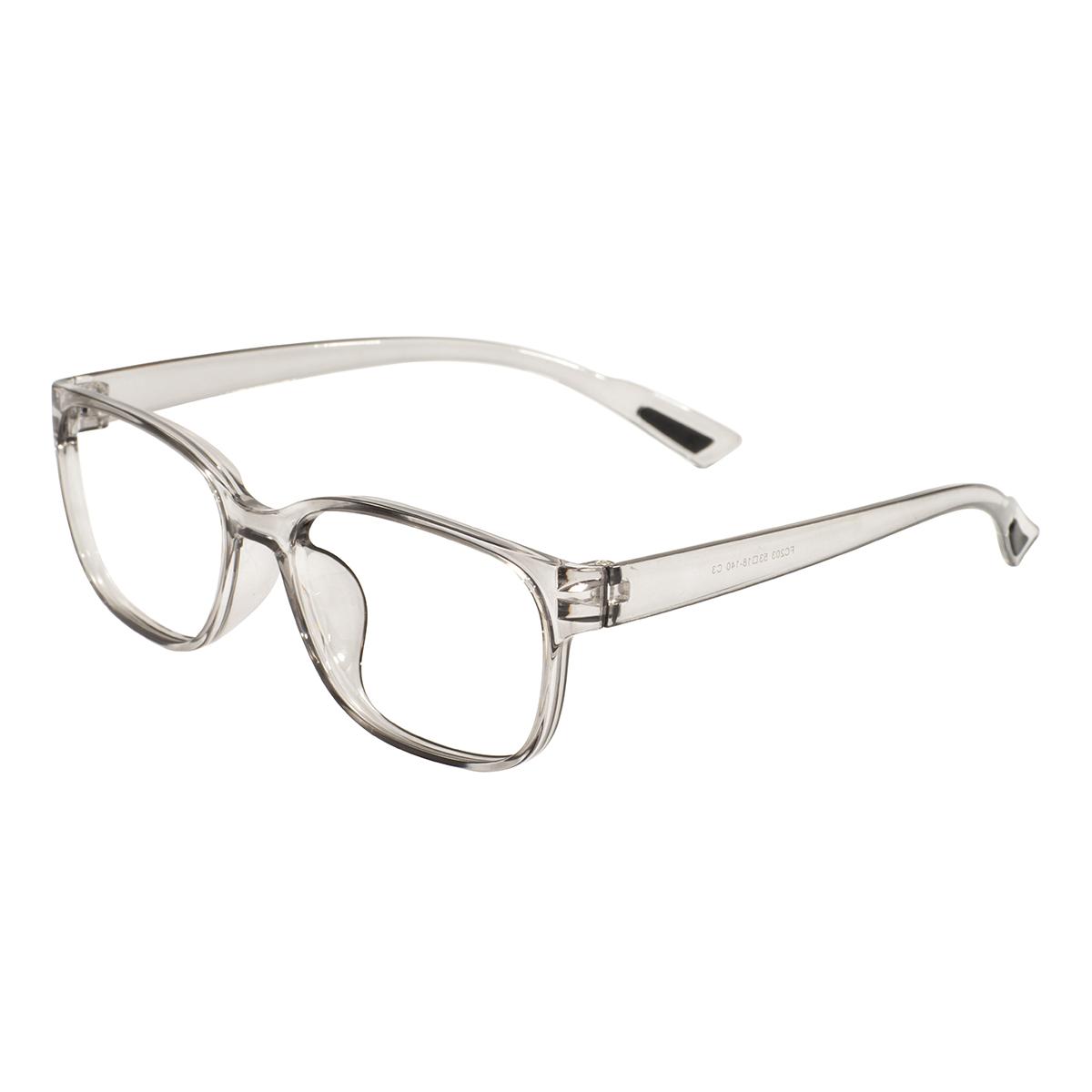 

Transparent Medium Colorful Full Rim Men Women TR90 Light Rectangle Eyeglass Frame For Prescription Lenses Myopia Progressive серый