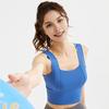 Yousheng Women's Square Neck Sports Bra Padded Workout Crop Tank Top with Built-in Bra for Yoga Gym Fitness Running