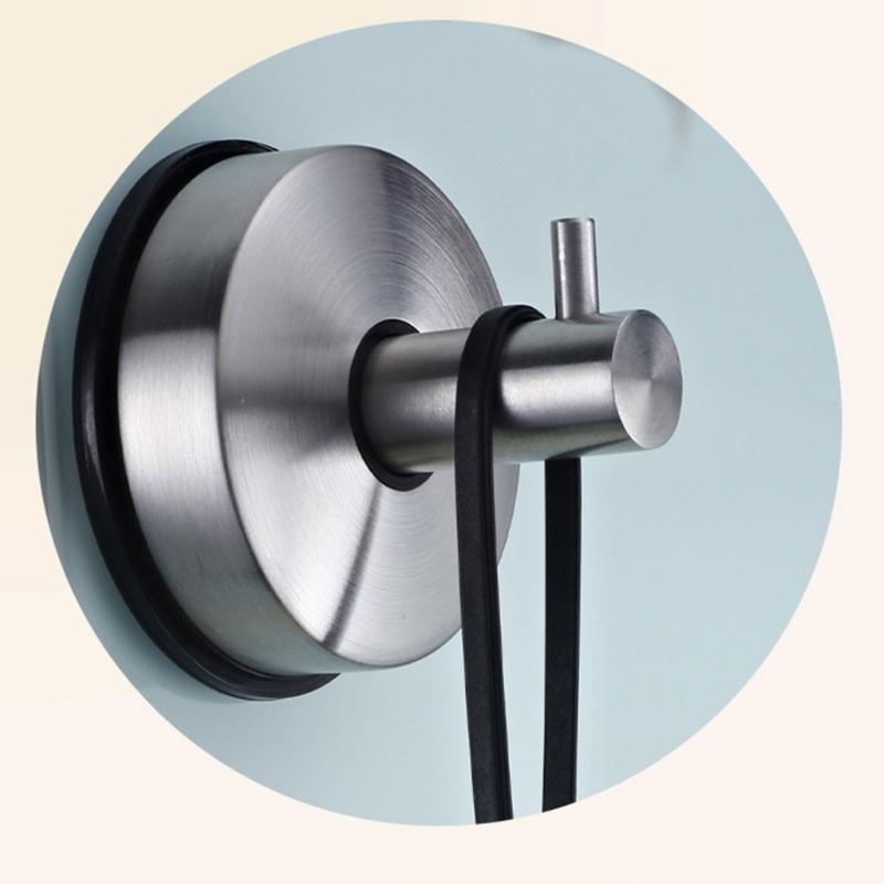 Strong Suction Cup Hook for Holiday Wreaths Bathroom Kitchen Waterproof Stainless Steel Wall Hangers