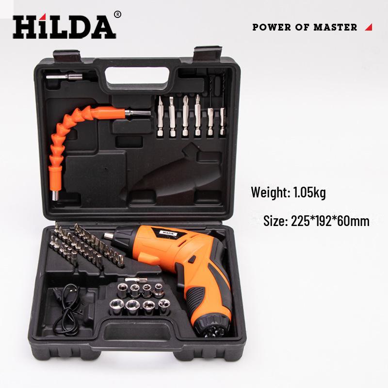 Hilda Rechargeable Multi-Function Mini Electric Screwdriver Set