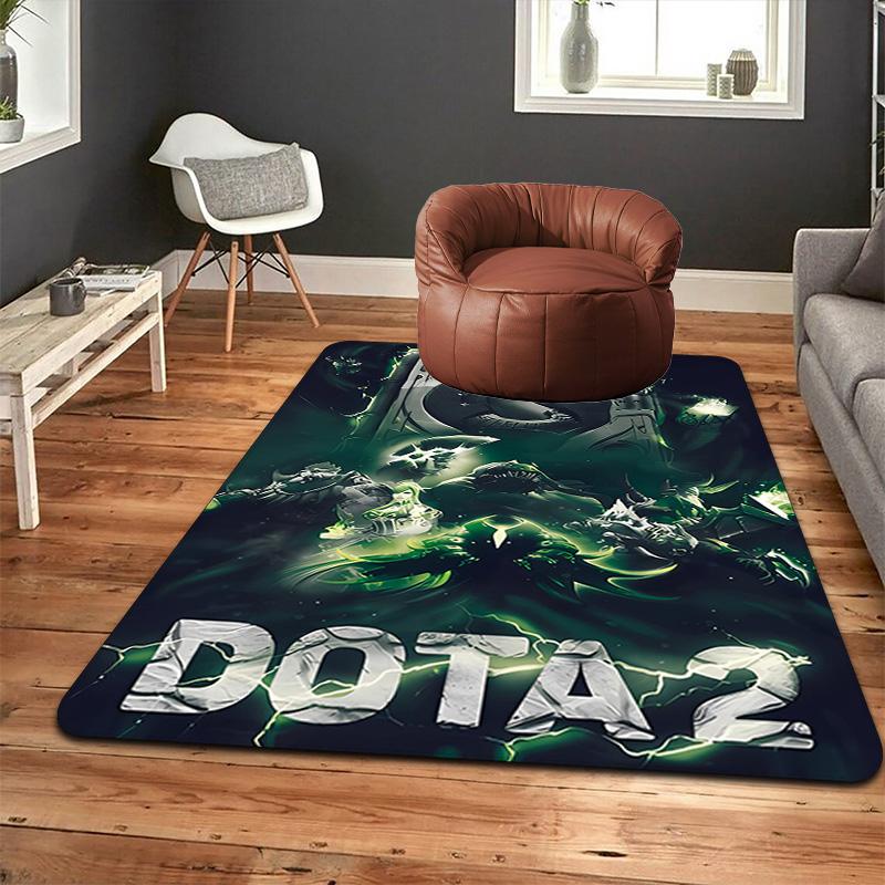 Dota2 Rug Floor Mat for Living Room or Bedroom Soft and Comfortable Carpet a Gift for Birthday and Holiday.NFF0928055