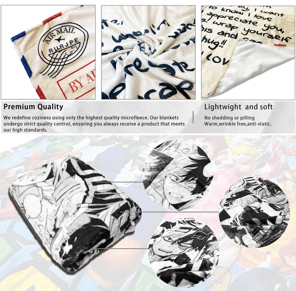 Man Face Gaming Meme Knitted Blanket Flannel Robloxx Soft Throw Blanket for Home Couch Bedroom Quilt