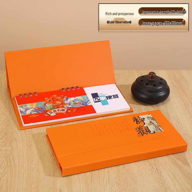 2026 Year of the Horse: Chinese Festive Desk Calendar - Weekly & Monthly Memo Planner