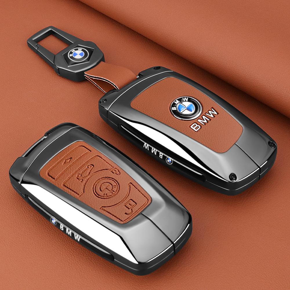 Styling Zinc Alloy Car Key Cover Case Holder For BMW 1 3 7 Series X1 X3 X5 X6 X7 F20 F15 F16 F48 G20 G30 G01 G02 G05 G11 G32