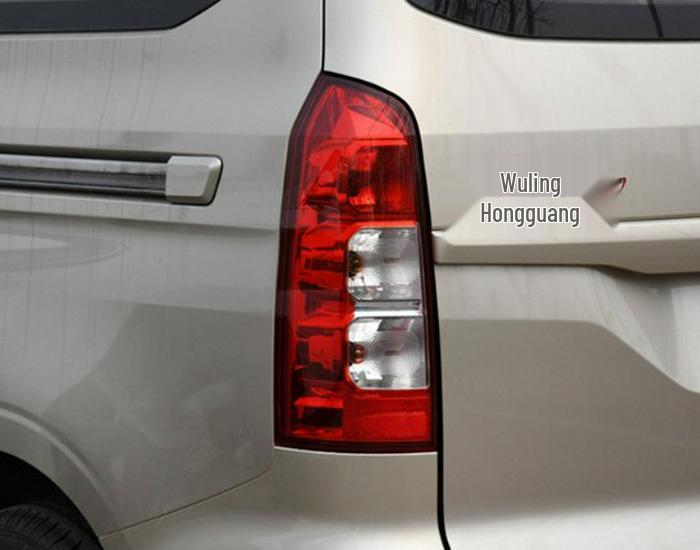 Compatible Rear Taillight Assembly for 19 New Wuling Hongguang V: Left & Right, Anti-Collision Brake Light Cover, Rear Lamp Shell.