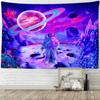 Abstrakte Astronaut Wandteppich Hängen Psychedelic Hippie Tapiz Bunte Universum Zimmer Schlafsaal Wohnkultur Hintergrund