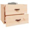 Table de chevet murale - Maison Exclusive - Bois de pin massif - Flottante - Rangement 50x36x40 cm