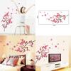 Beautiful 3d Room Peach Blossom Flower Butterfly Vinyl Art Decal For Home Mural Decoration