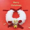 Luxuriöses rotes Haustierhalsband für Katzen und Hunde - Handgefertigte Hochzeits-, Weihnachts- und Neujahrsdekoration mit Fliege und Glöckchen