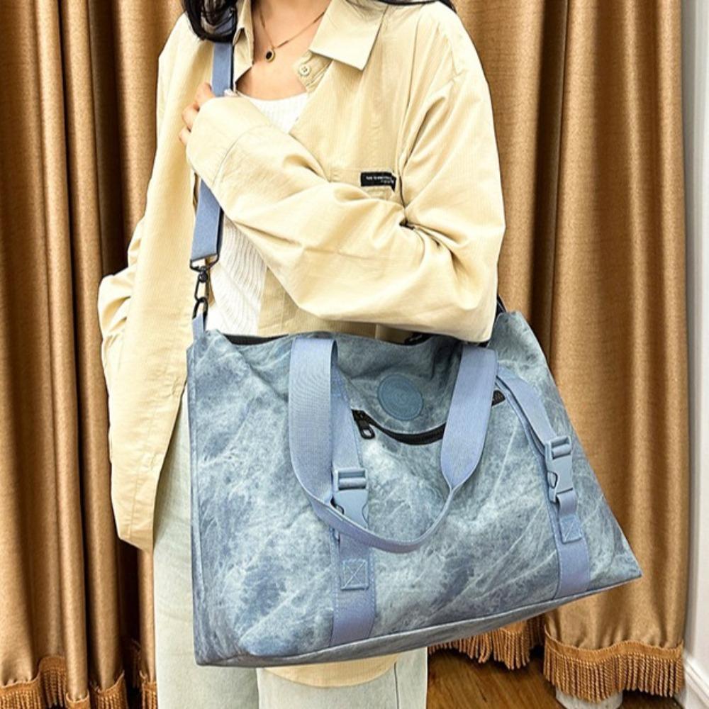 Smudge and dye style fashionable and simple going out portable travelbag dry and wet separation foreign style fitness yoga bag can be set with tie rod