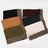 Malaysia Dubai Leopard Embellished Wrinkled Sarf for Women Veil Scarves