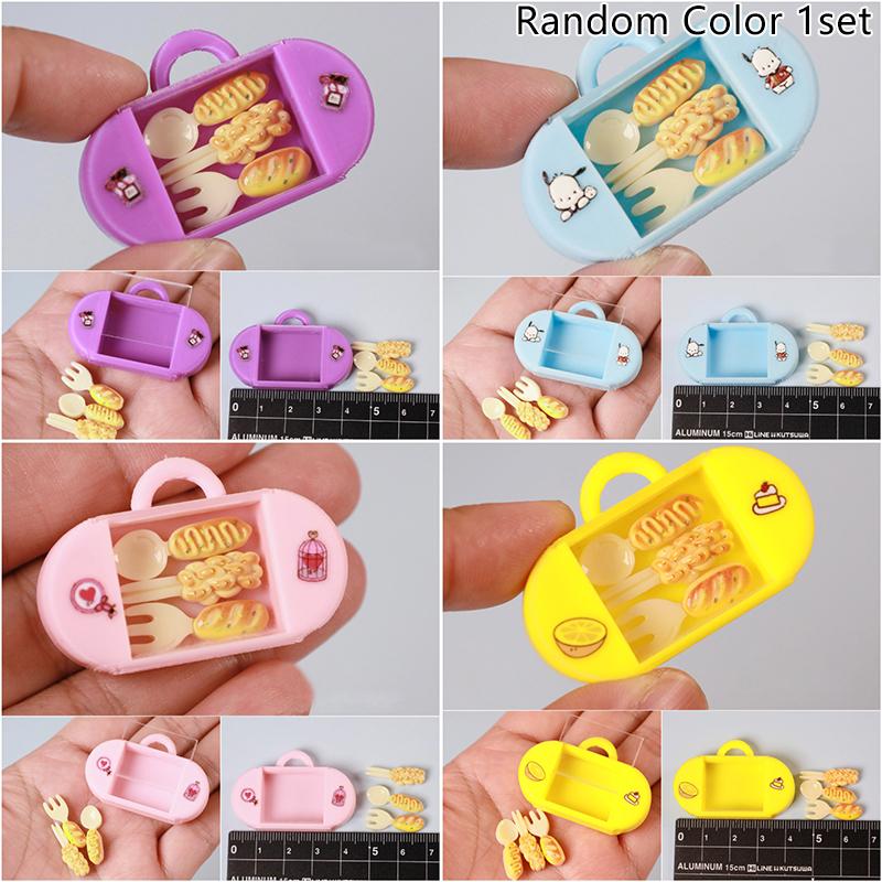 

Simulated Lunch Dollhouse Food Toys Bento Boxes Tableware Mini House Adornments Lunch Box Doll House Accessories Fruit Box Model as the picture