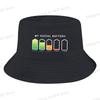 D Printing Low battery Mens and Womens Fisherman Hat  Beach  Hat Birthday gift