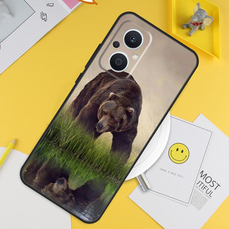 Grizzly Bear For OPPO Reno 8T 11F 12F 13F 14F 7 8 Lite 10 11 12 13 14 Pro OPPO Find X9 X8 X5 X6 Pro Case