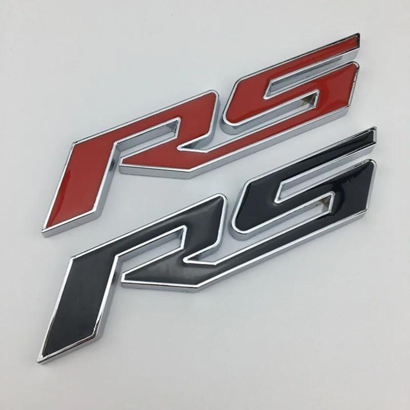 Car 3d Metal Stikcer Rs Emblem Letters Car Badge Trunk Decal For Chevrolet Chevy Blazer Onix Sonic Rs Car Stikcer Accessories FJ3