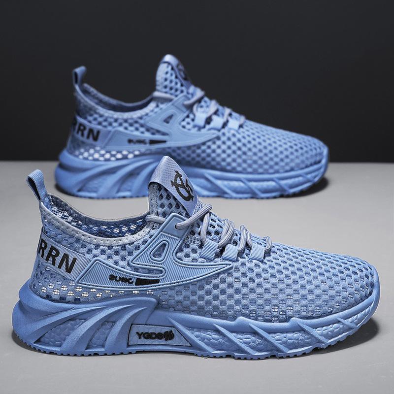 

Мужские весенне-летние новые модные универсальные дышащие повседневные туфли для активного отдыха, удобные туфли-лоферы на одной педали для вождения 44