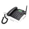 2G GSM Cordless Phone Dual SIM Desktop Landline Phone with 2.4 Inch Display Radio Alarm Clock Function for Home Hotel