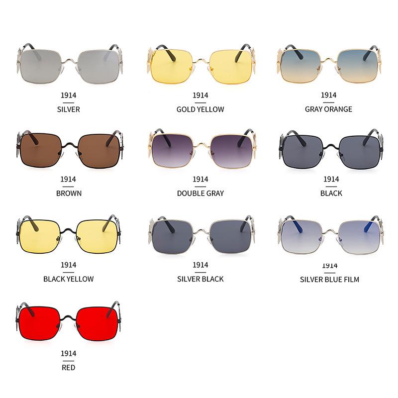 Steampunk Sunglasses Men'S Metal Side Windproof Sunglasses Box Glasses Sunglasses1914