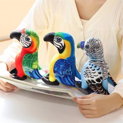 20 cm Adorabili Pappagalli di Peluche Giocattoli Uccelli Colorati Bambole di Peluche Animali Morbidi Ripieni Giocattoli Bei Ornamentali Regali di Compleanno