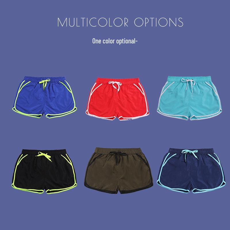 Men's Quick-Dry Color-Block Beach Shorts: Trendy European & American Surf Style
