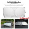 1 Pcs Car Front/Rear Window Foldable Jumbo Visor Sun Shade Windshield Cover Kit